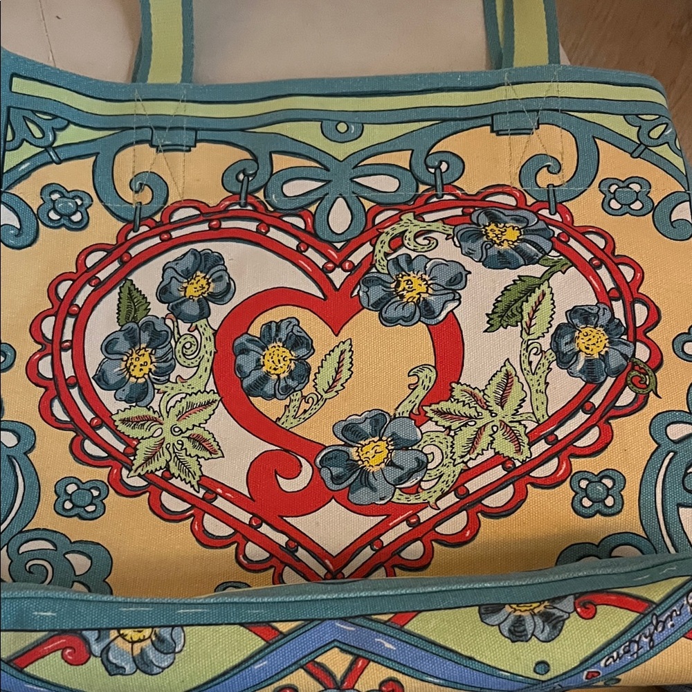 Brighton winter love canvas tote bag